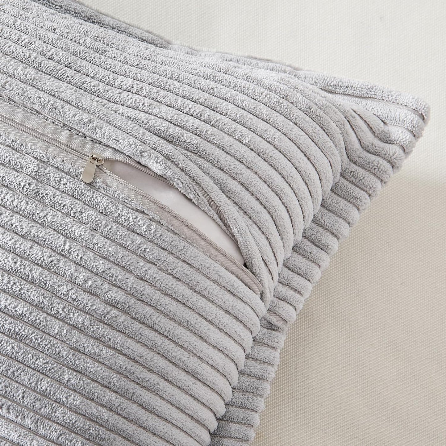 Corduroy Striped Throw Pillow Covers | Boho Style