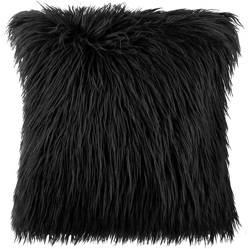 Faux Fur Throw Pillow Covers | Set of 2