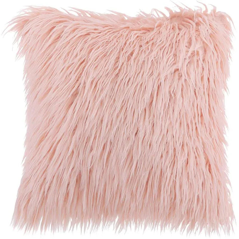 Faux Fur Throw Pillow Covers | Set of 2