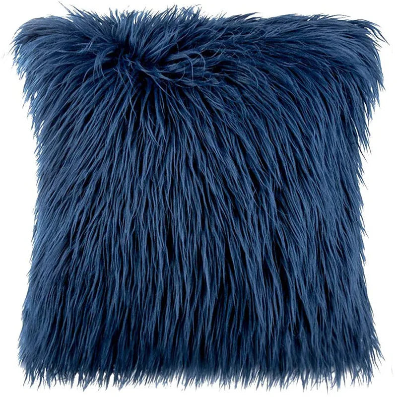 Faux Fur Throw Pillow Covers | Set of 2