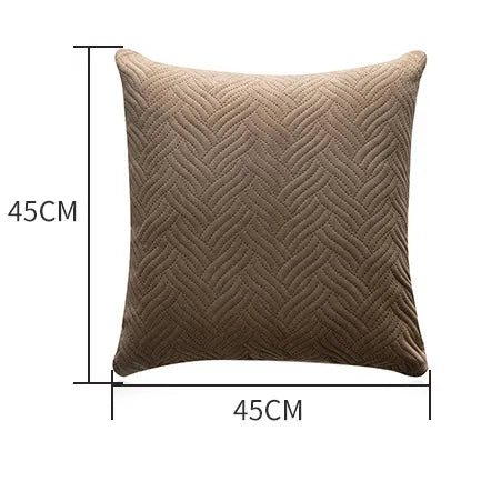 Geometric Quilted Throw Pillow Covers