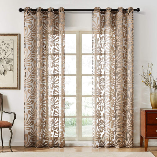 Sheer Curtains | Floral Design